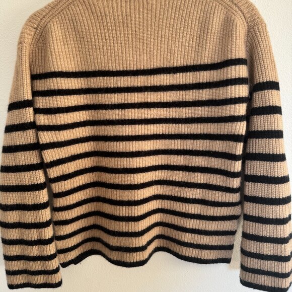RAILS SIZE S Claudia wool tan black striped sweater - Picture 4 of 6
